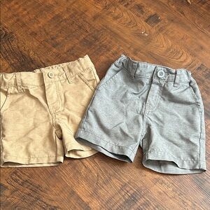 Cat & Jack Tan and Gray Kids Shorts